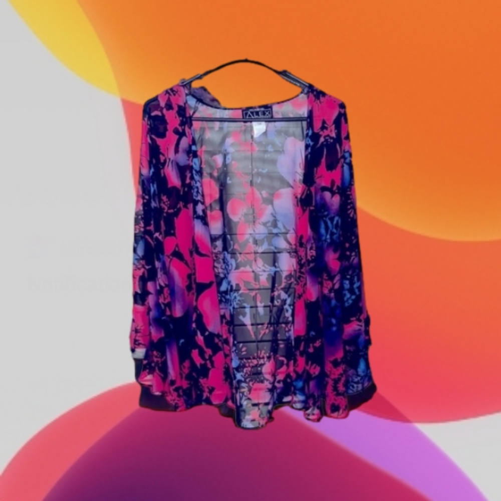 ALEX Evening, sheer top.